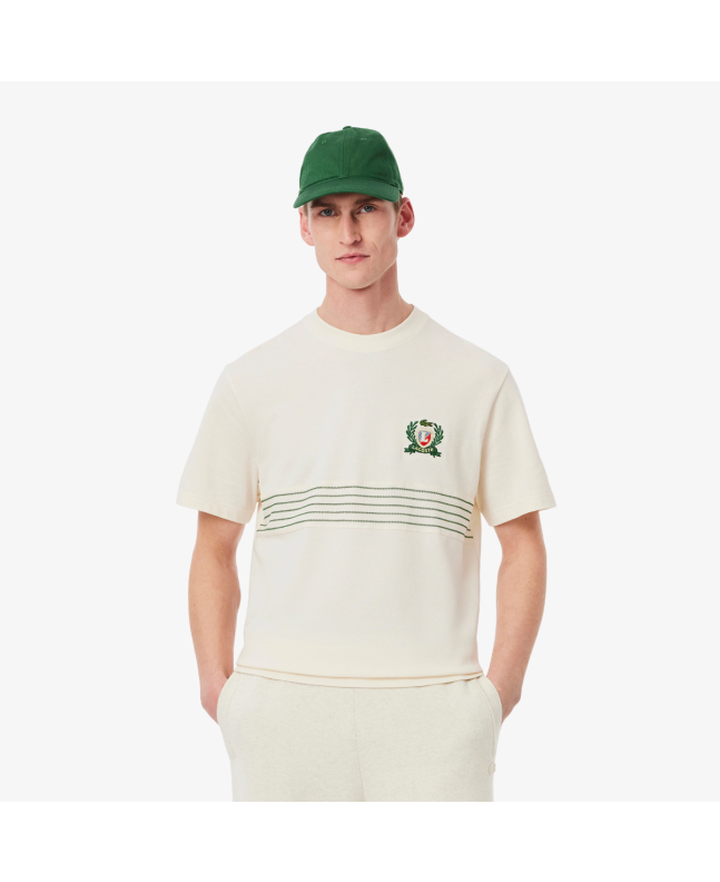Spezial Madrid Lacoste Piqué Embroidered Badge Off White