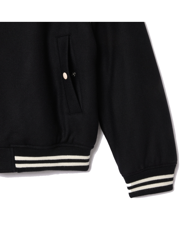 Spezial Madrid Lacoste Premium Wool Varsity Jacket Black