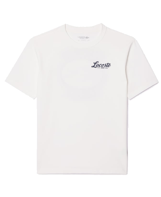 spezial madrid Lacoste Printed Ultra Dry Golf Tee White