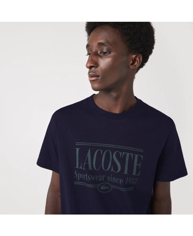 Spezial Madrid Lacoste Regular Fit Jersey Tee Dark Navy