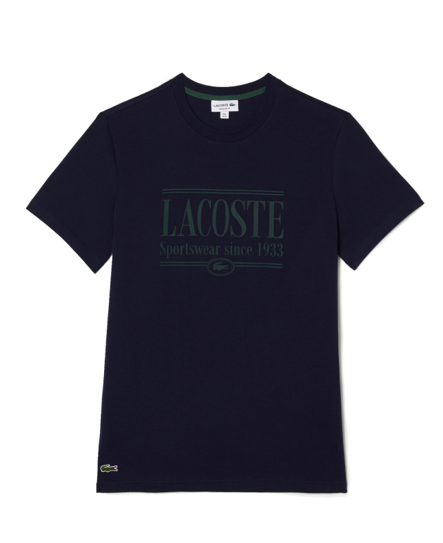 spezial madrid Lacoste Regular Fit Jersey Tee Dark Navy