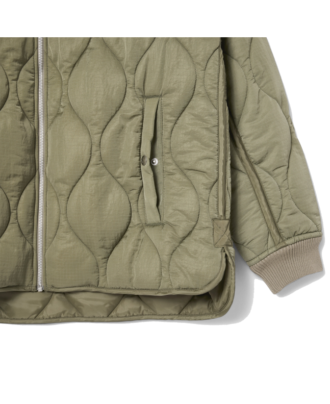 Spezial Madrid Lacoste Short Water Repellent Badge Jacket Khaki Green