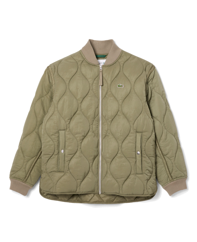 spezial madrid Lacoste Short Water Repellent Badge Jacket Khaki Green