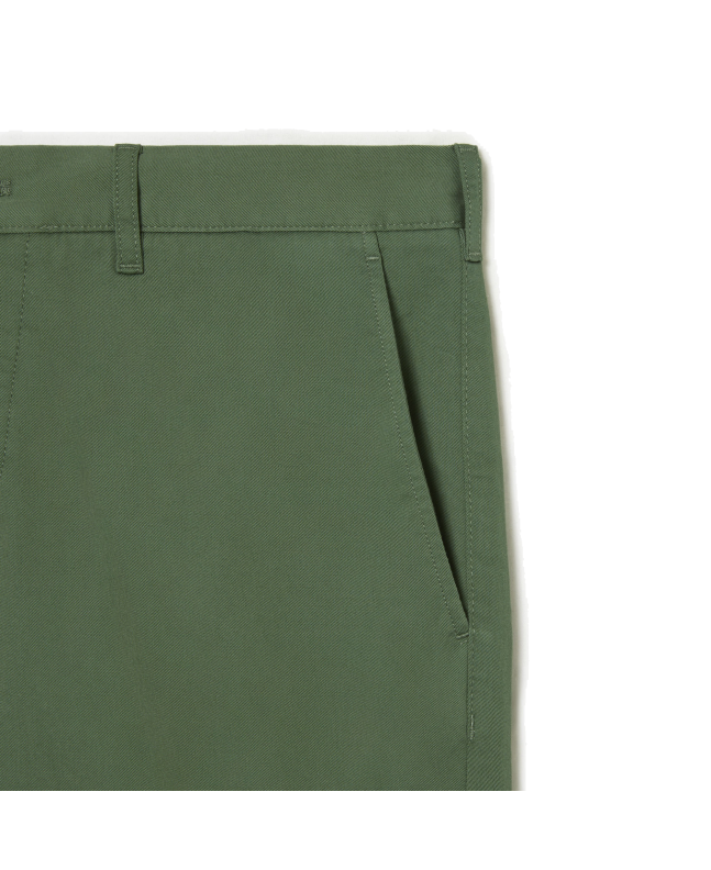 Spezial Madrid Lacoste Slim Fit Stretch Cotton Bermuda Shorts Green