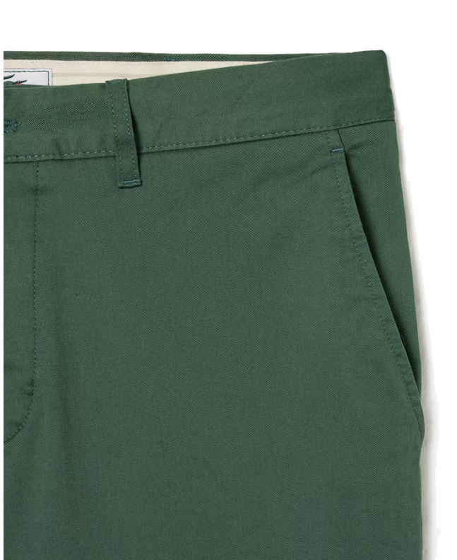 Spezial Madrid Lacoste Slim Fit Stretch Cotton Bermuda Shorts Sinople Green