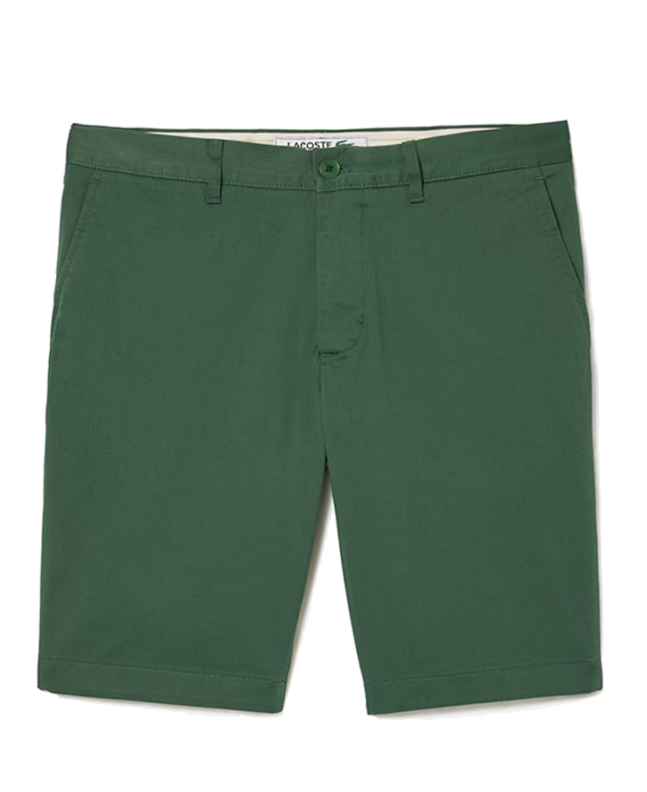 spezial madrid Lacoste Slim Fit Stretch Cotton Bermuda Shorts Sinople Green