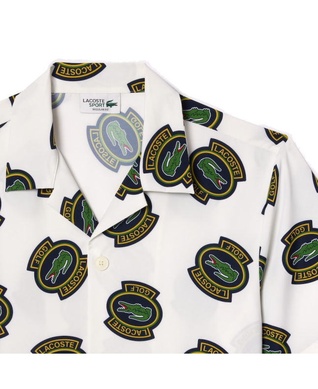 Spezial Madrid Lacoste Ultra Dry Short Sleeve Golf Shirt White