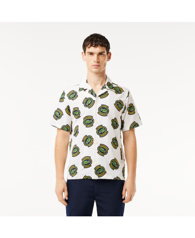 Spezial Madrid Lacoste Ultra Dry Short Sleeve Golf Shirt White