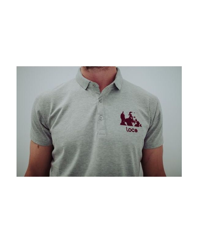 Spezial Madrid Loco Legend "El Sabio De Hortaleza" Polo Shirt Grey