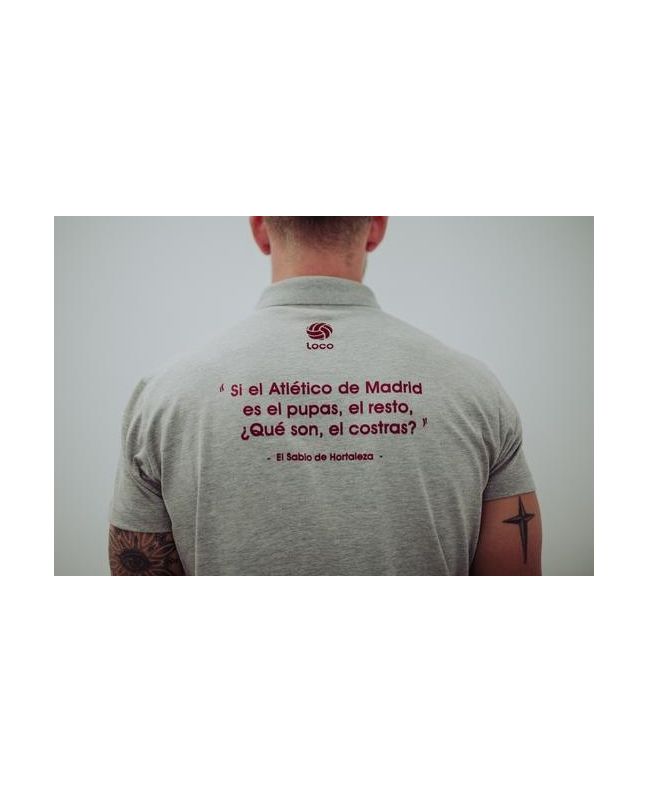 Spezial Madrid Loco Legend "El Sabio De Hortaleza" Polo Shirt Grey