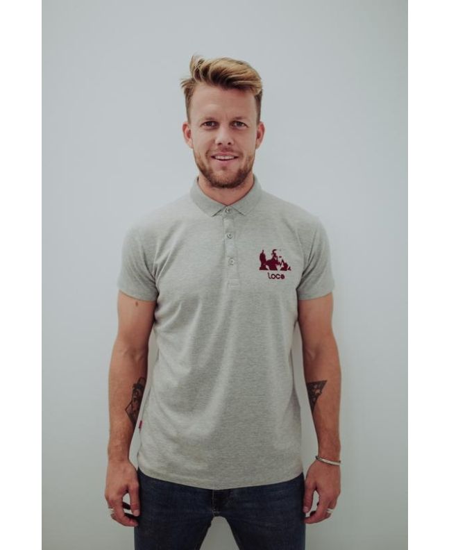 spezial madrid Loco Legend "El Sabio de Hortaleza" Polo Shirt Grey