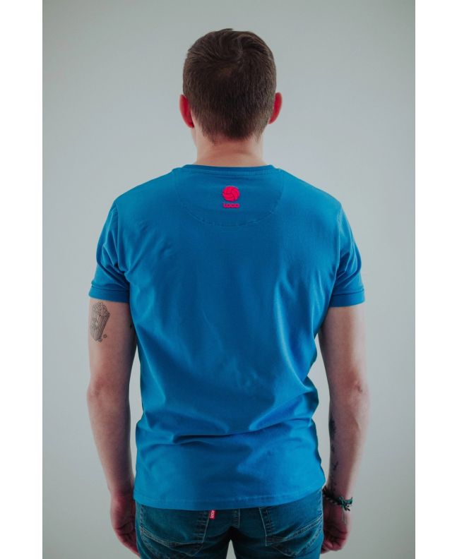 Spezial Madrid Loco Marco Lenders Tee Electric Blue & Pink