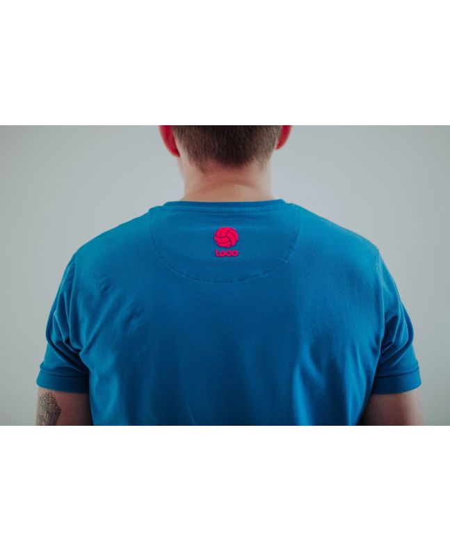 Spezial Madrid Loco Marco Lenders Tee Electric Blue & Pink