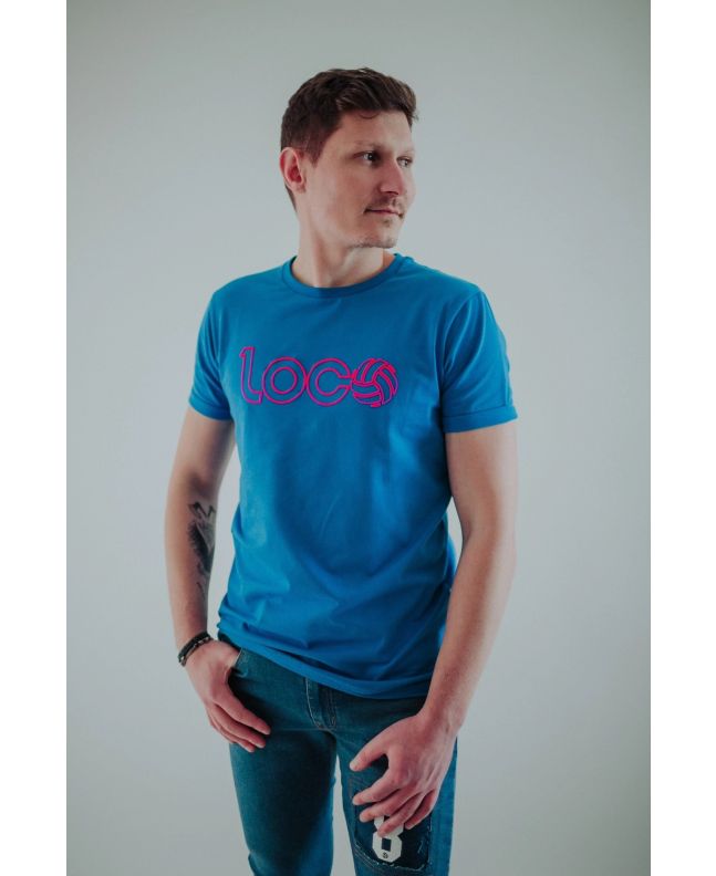 spezial madrid Loco Marco Lenders Tee Electric Blue & Pink