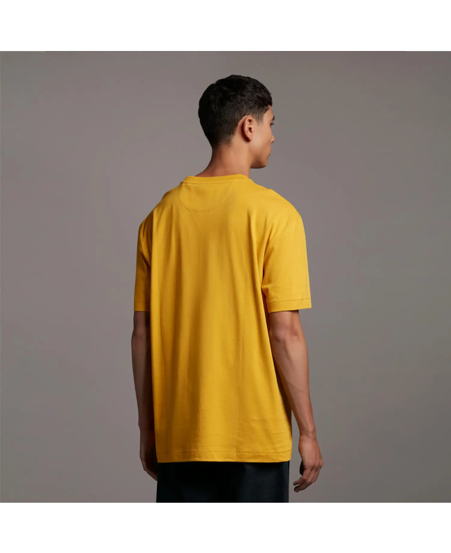 Spezial Madrid Lyle & Scott Archive Embroidered Letter T-shirt Amber