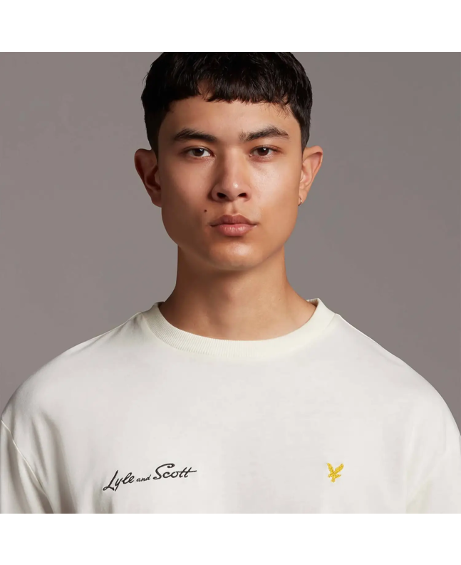 Spezial Madrid Lyle & Scott Archive Embroidered Letter T-shirt Vanilla Ice