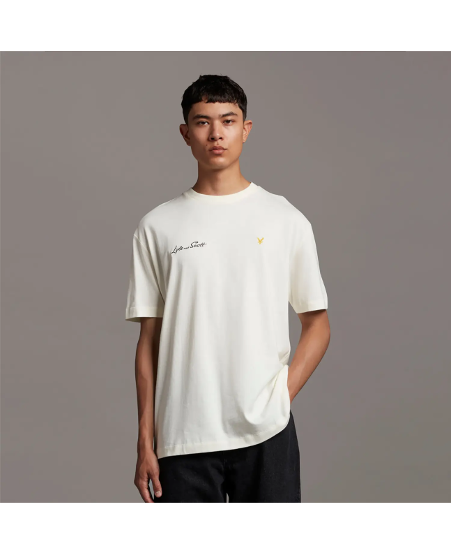 Spezial Madrid Lyle & Scott Archive Embroidered Letter T-shirt Vanilla Ice