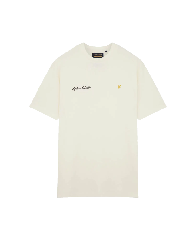 spezial madrid Lyle & Scott Archive Embroidered Letter T-shirt Vanilla Ice