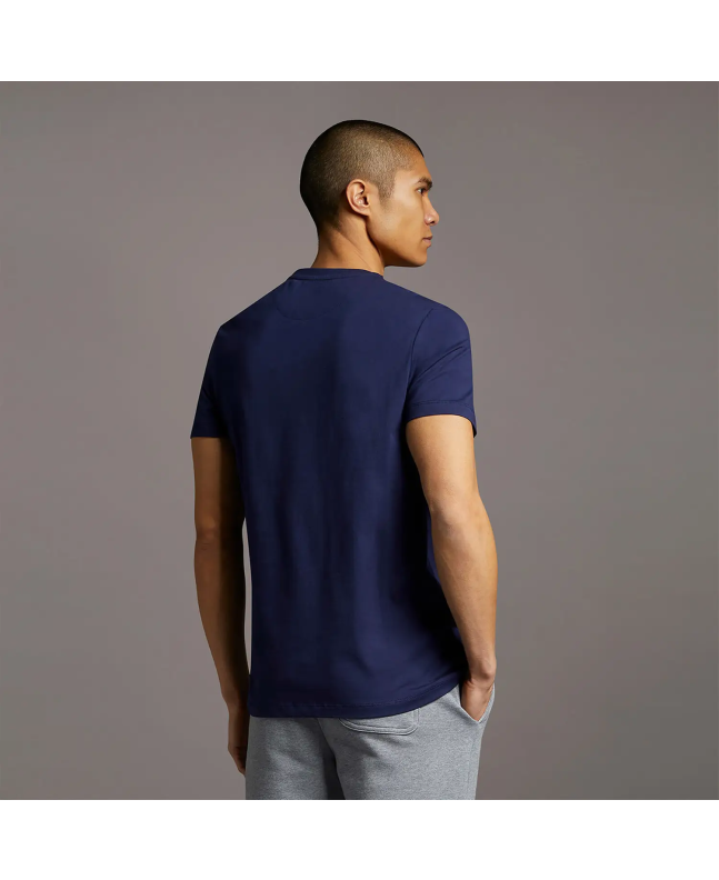 Spezial Madrid Lyle & Scott Contrast Pocket Tee Lichen Navy & White