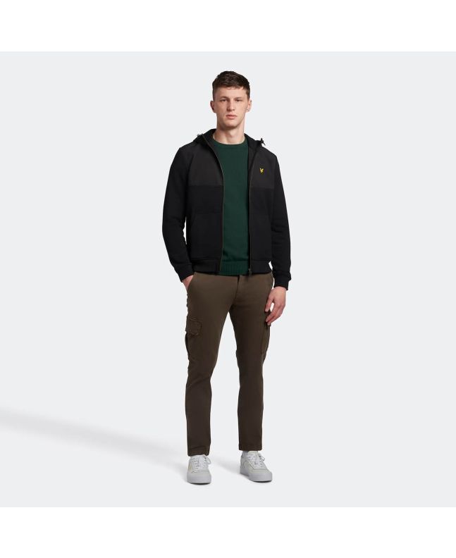 Spezial Madrid Lyle & Scott Cotton Merino Crew Neck Jumper Jade Green Marl