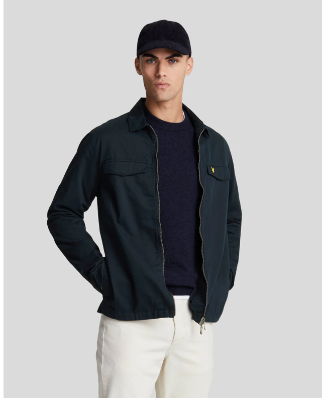 Spezial Madrid Lyle & Scott Cotton Overshirt Dark Navy