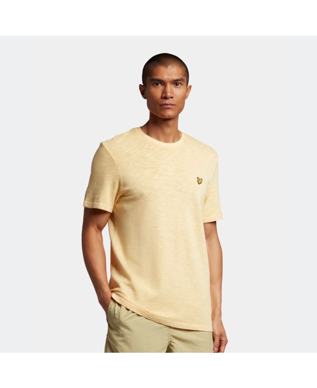 Spezial Madrid Lyle & Scott Cotton Slub Tee Gold Haze
