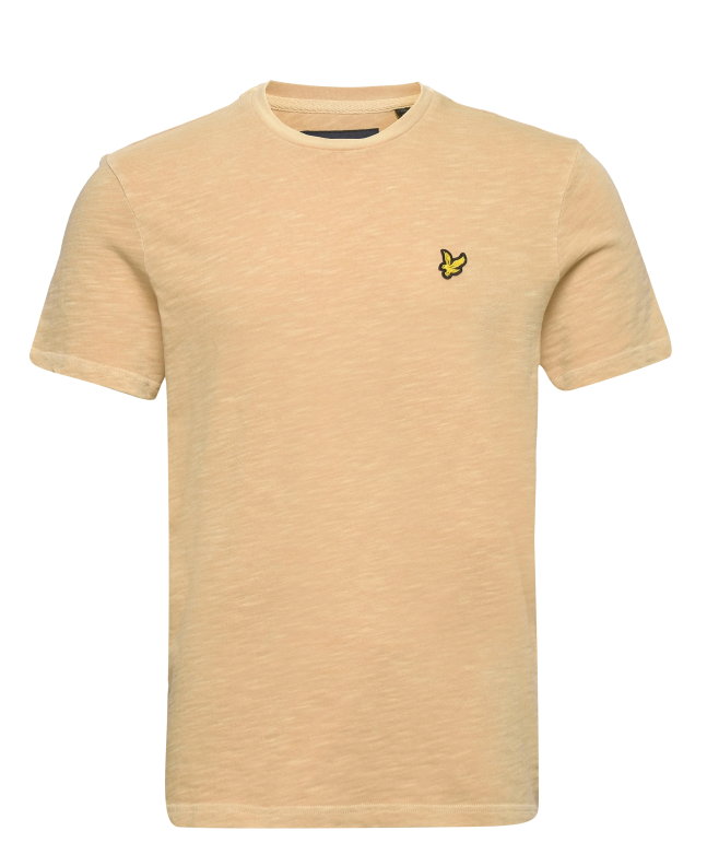 spezial madrid Lyle & Scott Cotton slub Tee Gold Haze
