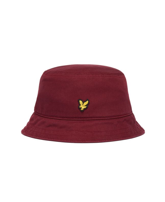 spezial madrid Lyle & Scott Cotton Twill Bucket Hat Burgundy