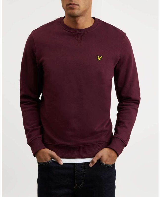 Spezial Madrid Lyle & Scott Crew Neck Sweatshirt Burgundy