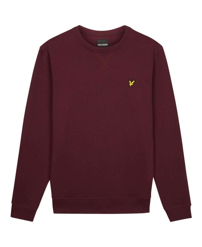spezial madrid Lyle & Scott Crew Neck Sweatshirt Burgundy