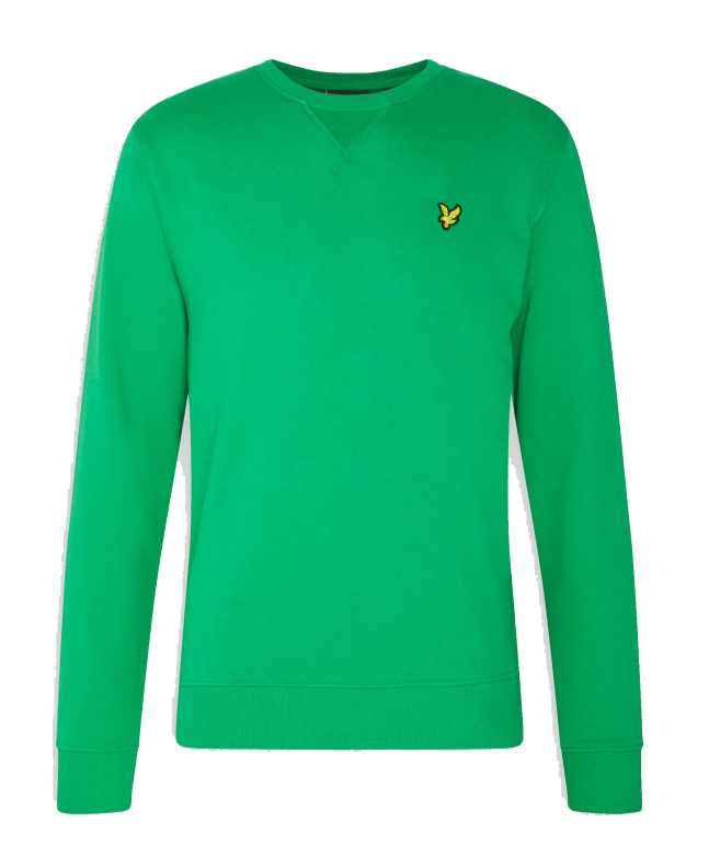 spezial madrid Lyle & Scott Crew Neck Sweatshirt Grid Green