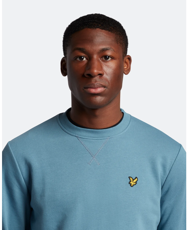 Spezial Madrid Lyle & Scott Crew Neck Sweatshirt Skipton Blue
