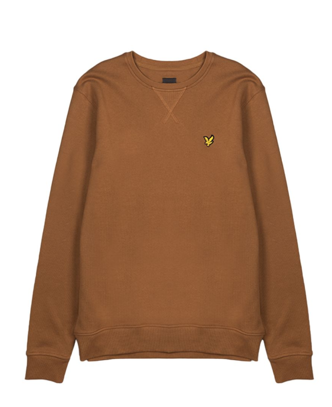 spezial madrid Lyle & Scott Crew Neck Sweatshirt Tawny Brown