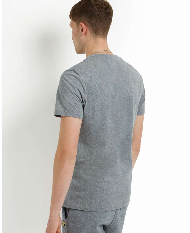 Spezial Madrid Lyle & Scott Crew Neck Tee Mid Grey Marl