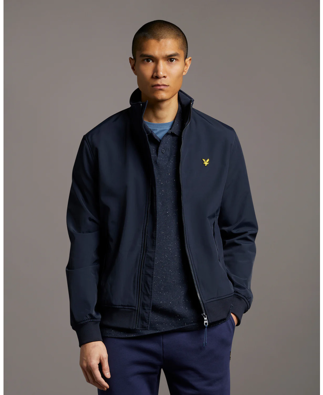Spezial Madrid Lyle & Scott Fleece Lined Funnel Jacket Dark Navy