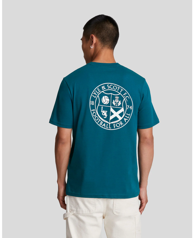 Spezial Madrid Lyle & Scott Football For All Graphic Tee Apres Navy