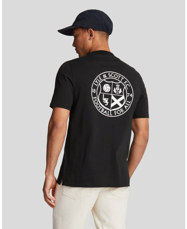 Spezial Madrid Lyle & Scott Football For All Graphic Tee Jet Black