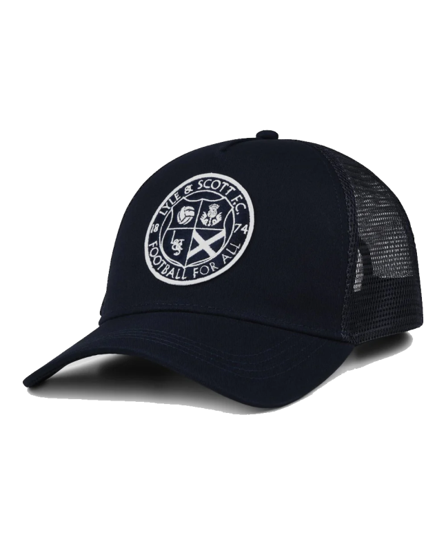 spezial madrid Lyle & Scott Football For All Trucker Cap Dark Navy
