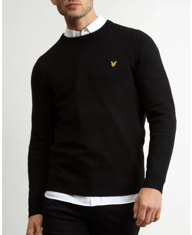 Spezial Madrid Lyle & Scott Lambswool Blend Jumper True Black