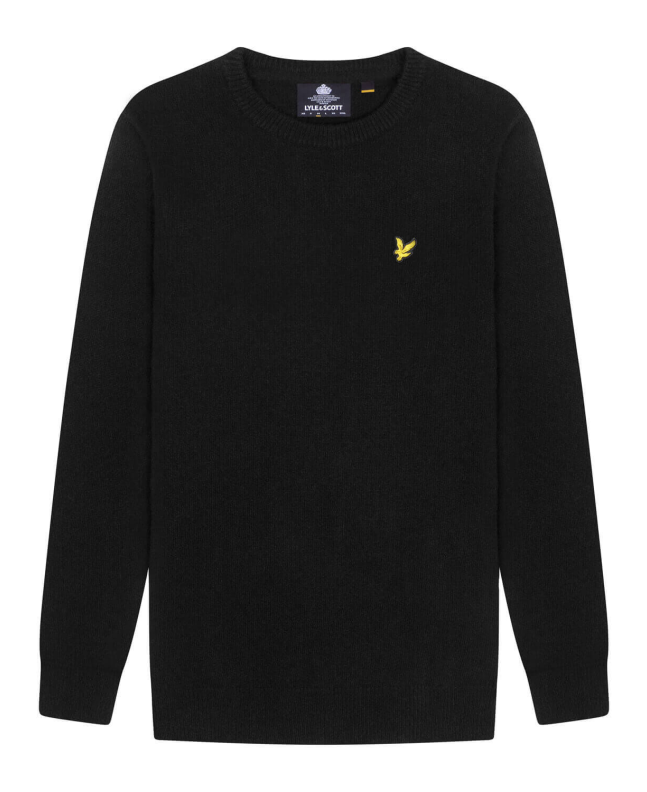 Spezial Madrid Lyle & Scott Lambswool Blend Jumper True Black