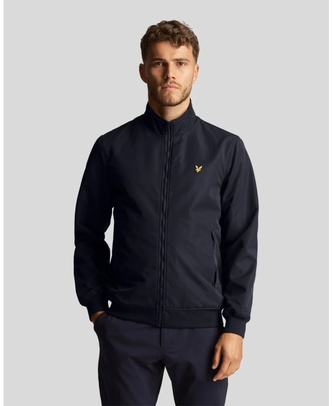 Spezial Madrid Lyle & Scott Mesh Backed Funnel Neck Jacket Dark Navy
