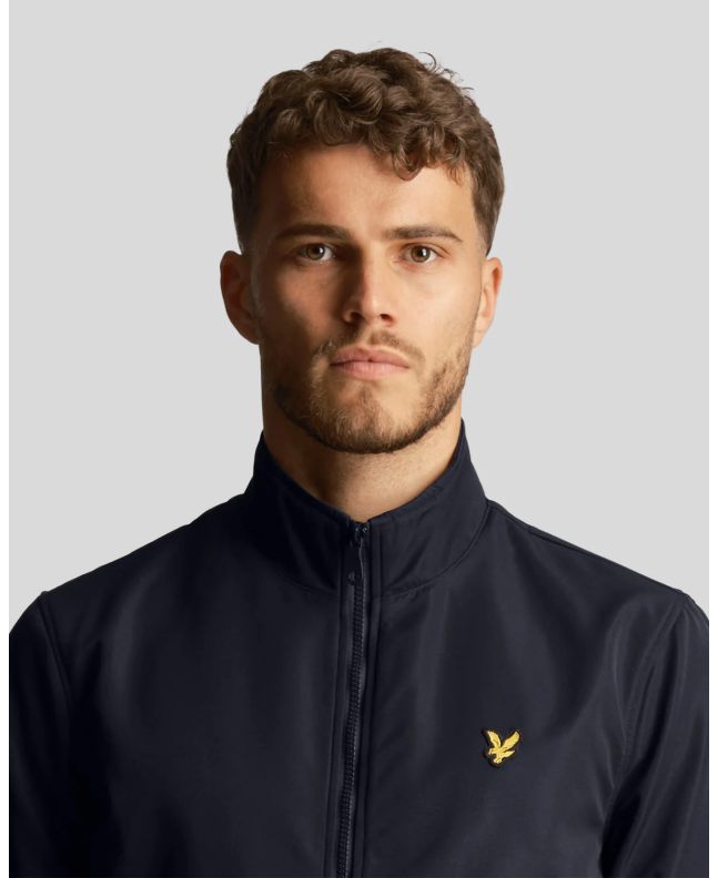 Spezial Madrid Lyle & Scott Mesh Backed Funnel Neck Jacket Dark Navy
