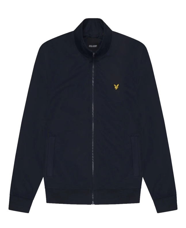spezial madrid Lyle & Scott Mesh Backed Funnel Neck Jacket Dark Navy