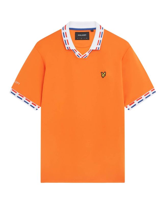 spezial madrid Lyle & Scott Netherlands Football Polo Shirt Orange