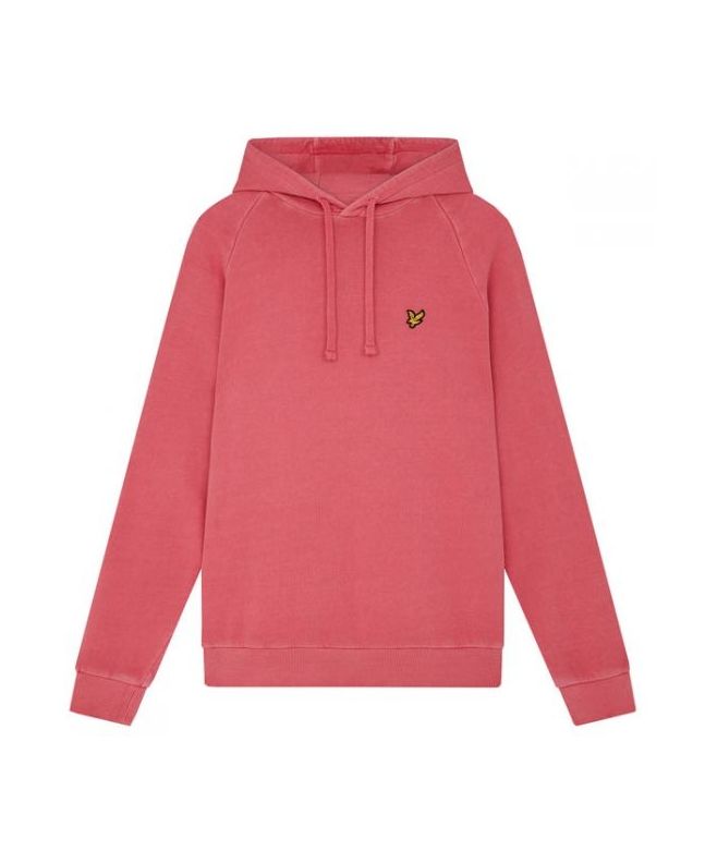 spezial madrid Lyle & Scott Pigment Dye Hoodie Pink Electric