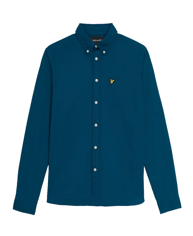 spezial madrid Lyle & Scott Plain Oxford Shirt Apres Navy