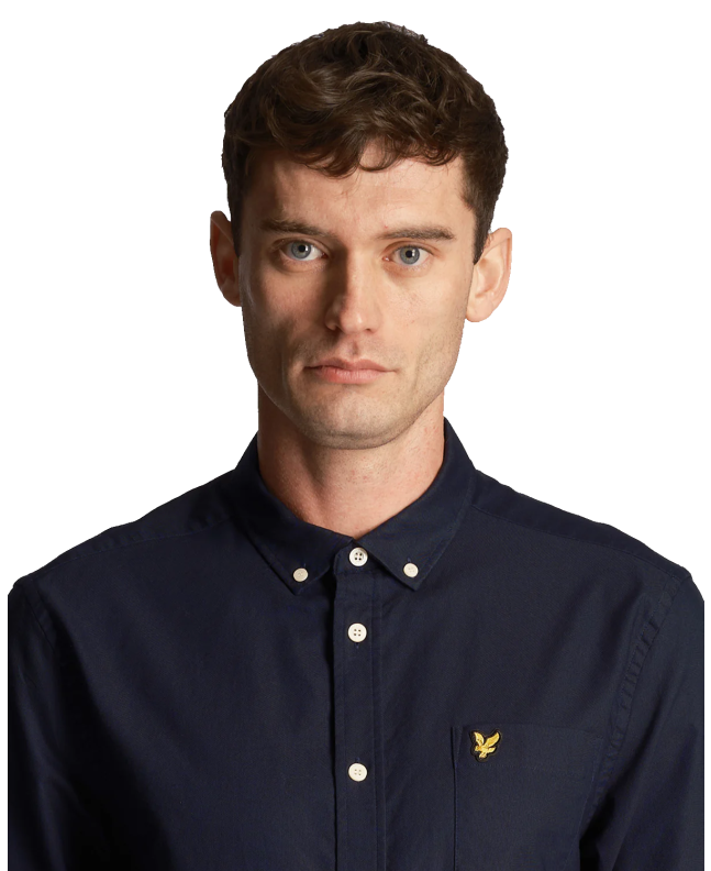 Spezial Madrid Lyle & Scott Plain Oxford Shirt Dark Navy