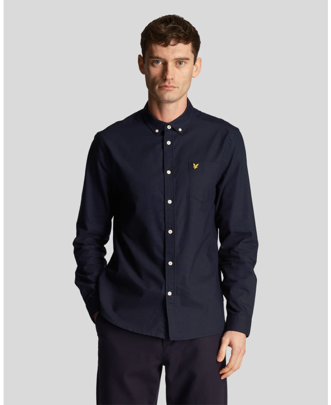 Spezial Madrid Lyle & Scott Plain Oxford Shirt Dark Navy