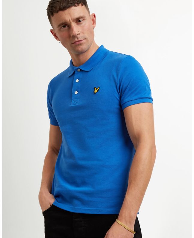 Spezial Madrid Lyle & Scott Plain Polo Shirt Bright Cobalt