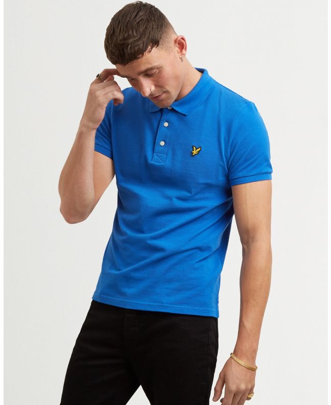 Spezial Madrid Lyle & Scott Plain Polo Shirt Bright Cobalt